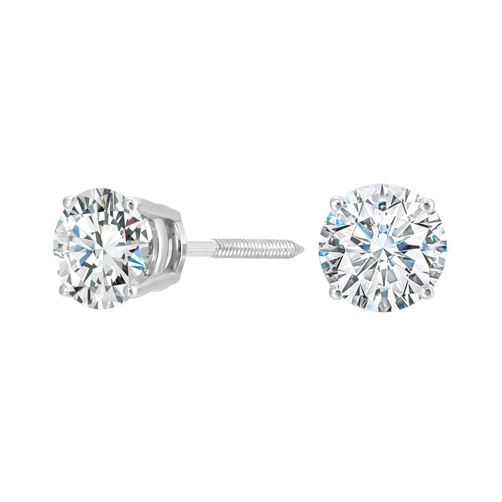 14Kt White Gold Diamond 2Ctw Earring