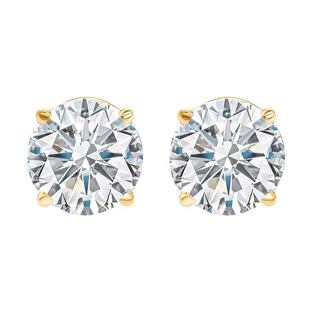 14Kt Yellow Gold Diamond 2Ctw Earring