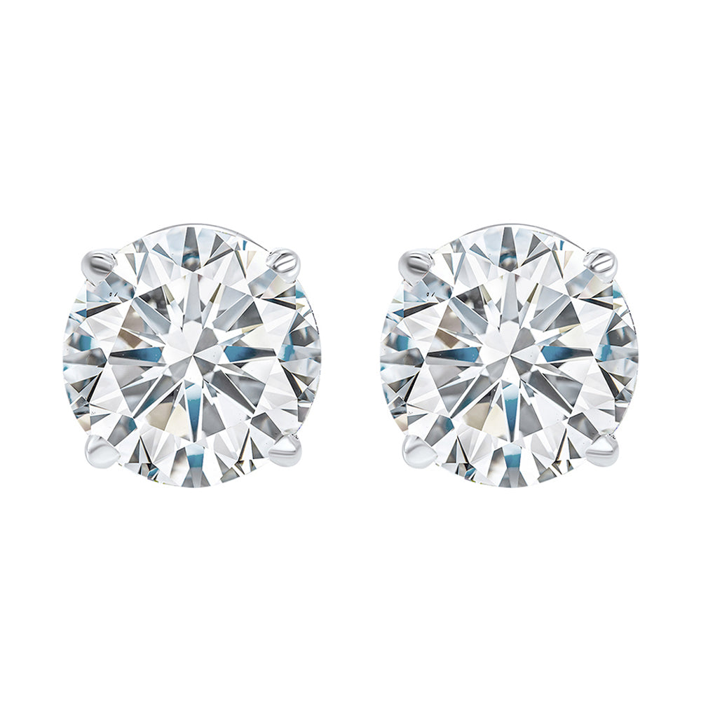 14Kt White Gold Diamond 1 1/4Ctw Earring