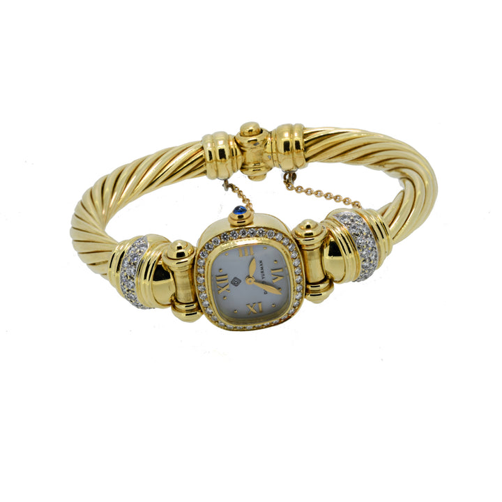 David Yurman double cable bracelet watch
